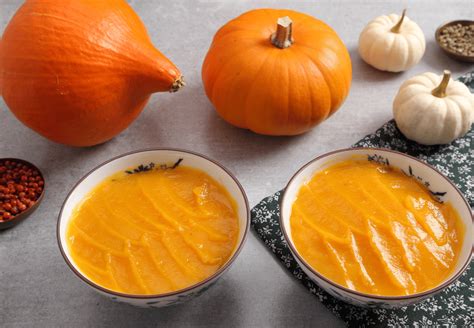 Proceso de triturado de la crema de calabaza