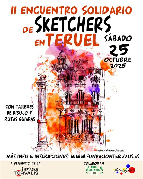 Participantes del Encuentro de Sketchers pintando en La Línea