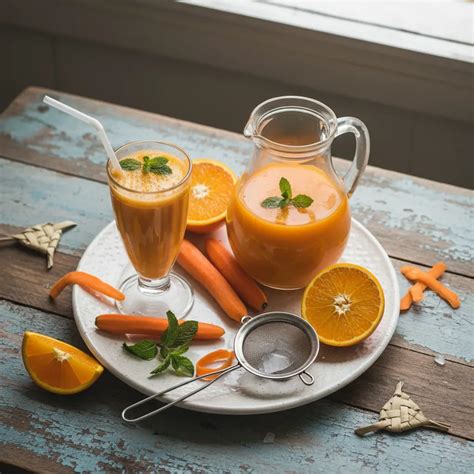 Ingredientes frescos para un bizcocho de zanahoria y naranja