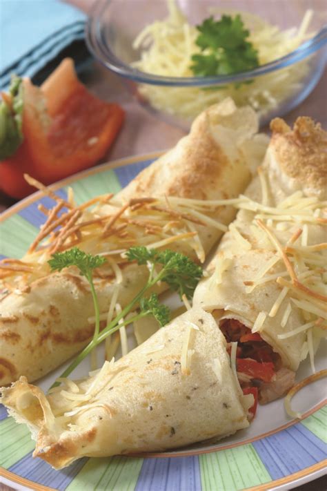 Crepes de atún gratinados listos para servir