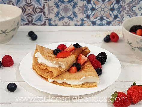 Crepes de avena fitness con frutas