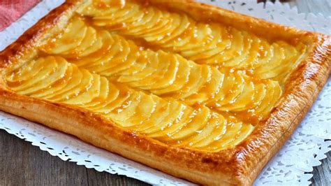 Tarta de manzana con hojaldre y 3 ingredientes