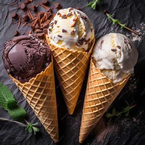 Helado cremoso de alubia plancheta con pepitas de chocolate