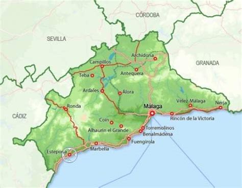 Mapa de Estepona con la ubicación de los asadores de pollo