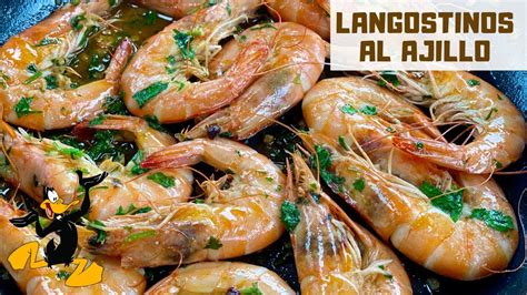 Langostinos salteados en sartén
