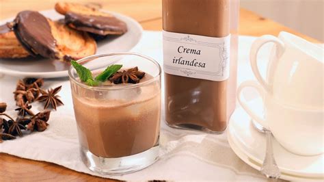 Ingredientes para crema irlandesa casera