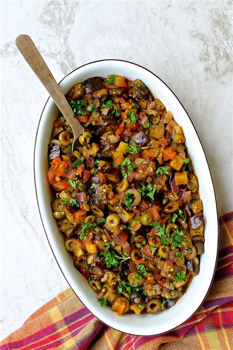 Caponata siciliana con calabaza