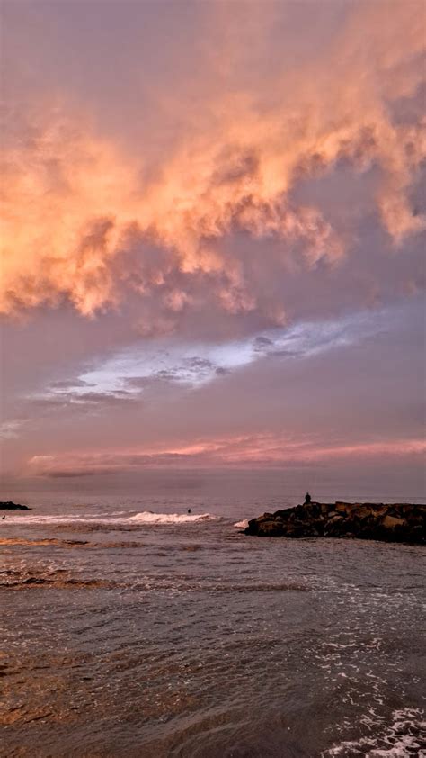 Atardecer sobre la costa de Cantabria