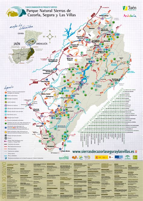 Mapa de la Sierra de Segura y zonas de crianza del cordero segureño