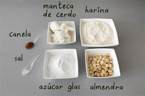 Ingredientes para polvorones
