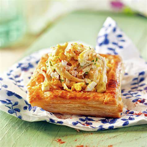 hojaldres rellenos de pollo