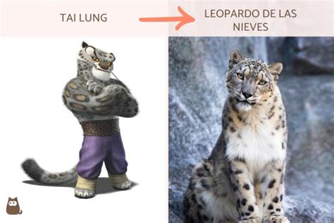 Ilustración de Tai Lung, el leopardo de las nieves