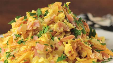 Ingredientes para revuelto Gramajo