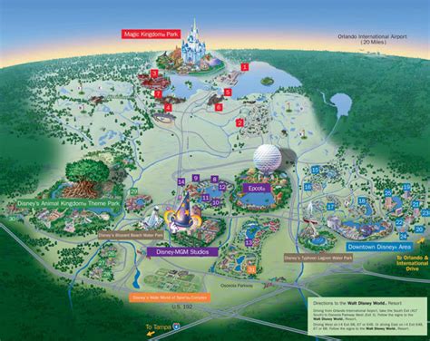 Plano del complejo Walt Disney World
