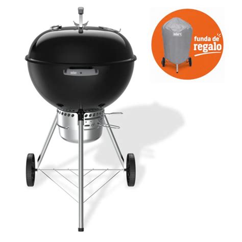 Diseño de una barbacoa Weber de carbón con sus componentes principales