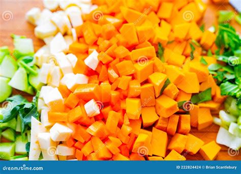 Verduras picadas para guiso