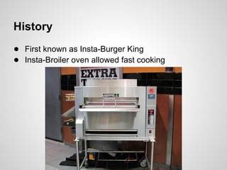 Insta-Broiler, el horno original de Insta-Burger King