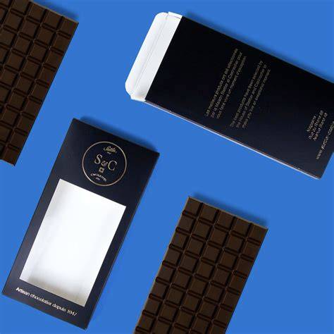Diseño de caja de tableta de chocolate personalizada con editor 3D
