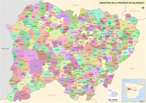 Mapa de la provincia de Salamanca, con la ubicación de la empresa Nueva Salamanca S.L.