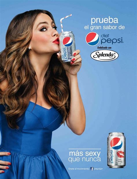 Cartel publicitario de Sofía Vergara para Pepsi