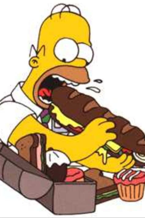 Homer Simpson comiendo tortitas de arroz