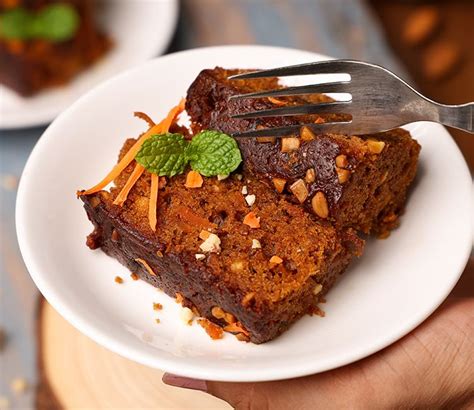 Brownie de zanahoria con frutos secos