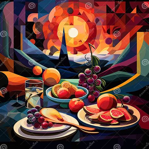 Ejemplo de obra de arte culinario con mayonesa