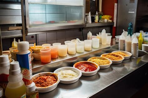 Variedad de comida rápida y tentempiés para ASMR