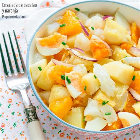Ensalada de bacalao y mango