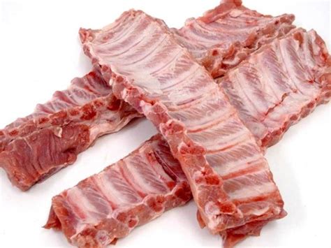 Corte de costillas de cerdo