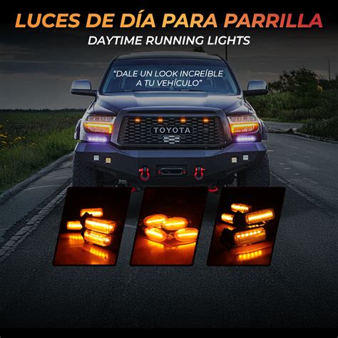 Parrilla de camioneta con luces LED