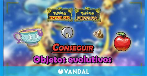 Imagen de varios objetos evolutivos de Pokémon