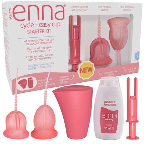 Diagrama de la copa menstrual Enna con tecnología Easy Removal