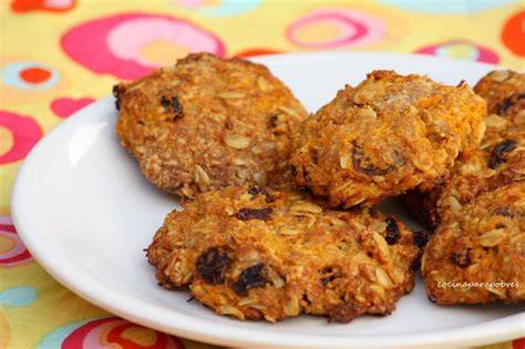 Galletas de avena, zanahoria y chocolate