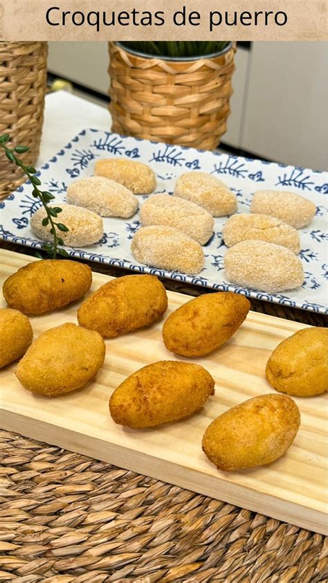 Ingredientes para croquetas de puerro