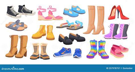 Diferentes tipos de calzado para niñas: botas, sandalias y zapatillas de casa