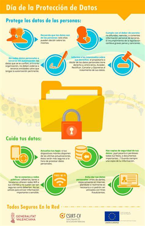 Infografía sobre protección de datos y cookies en sitios web