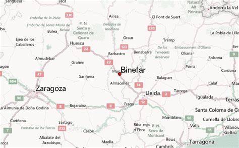 Mapa de Binefar con posibles ubicaciones de panaderías