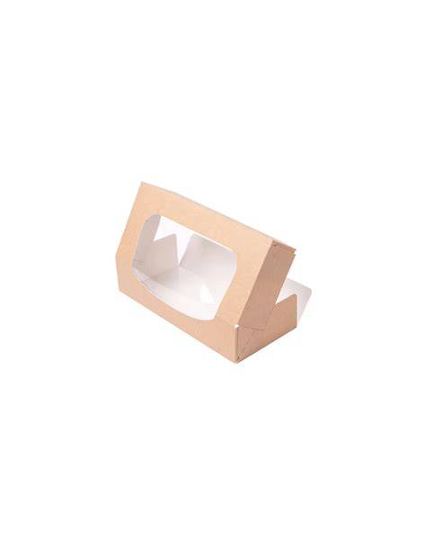 Caja de cartón nano-micro ondulado con ventana