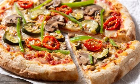 Variedad de verduras para pizza vegetariana