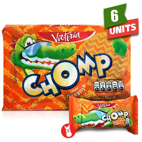 Paquete de galletas Chomp sabor naranja