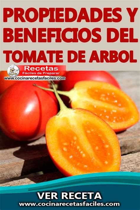 Infografía con los principales beneficios para la salud del tomate de árbol