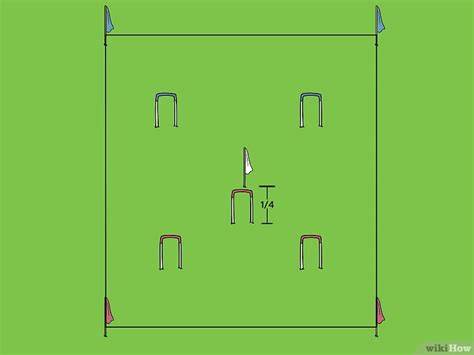 Ilustración comparativa de un campo de croquet y un campo de criquet