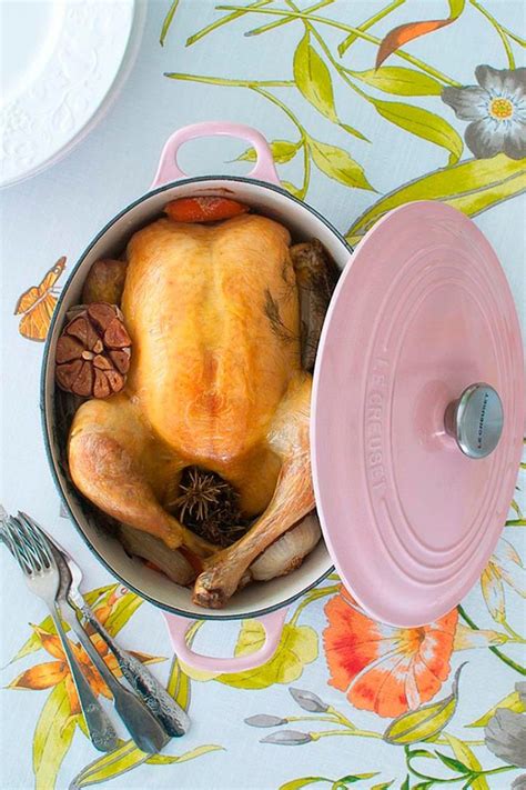 Pollo asado en cocotte Le Creuset