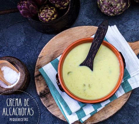 Crema de alcachofas con leche de coco
