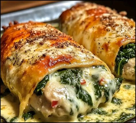 Ingredientes para pechugas rellenas de espinacas, jamón y queso