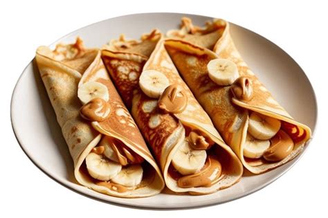 Crepes con crema de almendras y crocanti