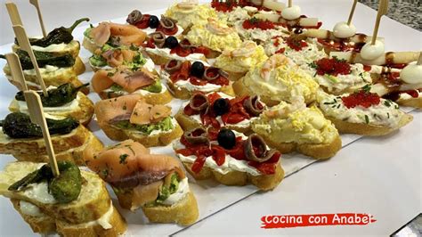 Variedad de ingredientes para pintxos