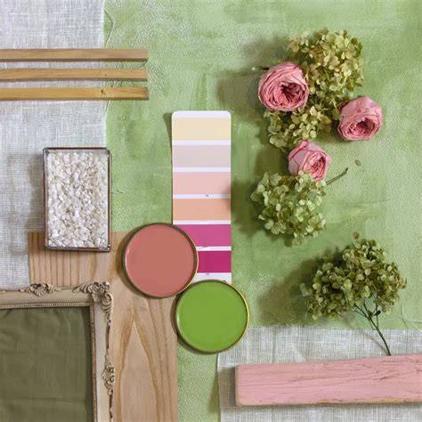 Paleta de colores para decoración de mesa alta