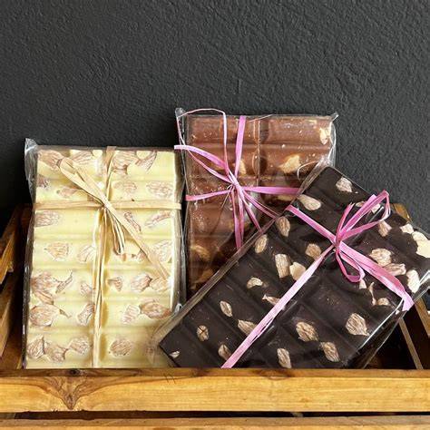 Selección de tabletas de chocolate artesano